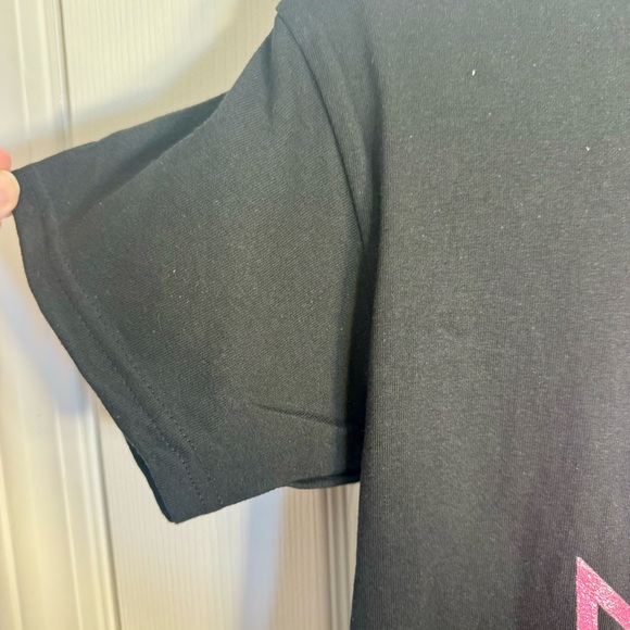 NWT. Disney kids Black T-shirt with pink sparkle "I'll be in my castle" Large - Picture 6 of 8